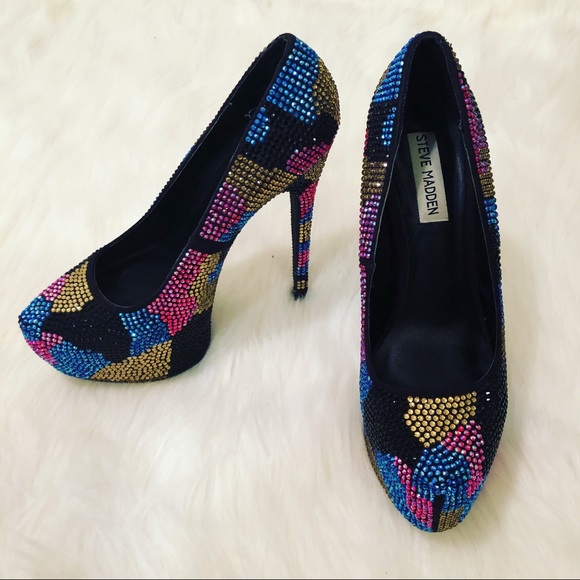 Steve Madden Shoes - Steve Madden bedazzled show stopper stilettos 7.5